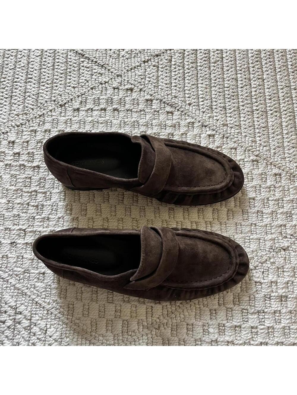 Tony Bianco Gatsby Loafer in Espresso Suede - Picture 2 of 6